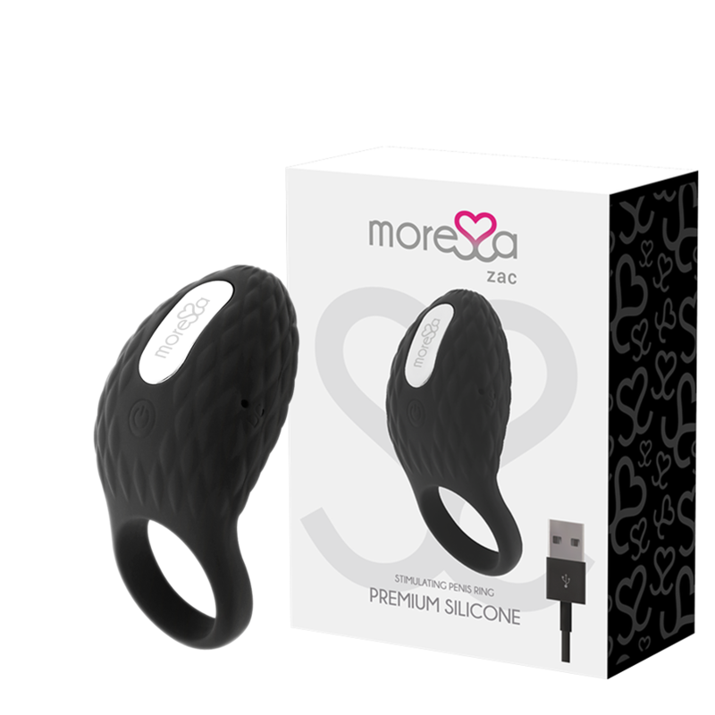 Moressa-Zac Premium Anello Vibratore Ricaricabile-Silicio, 7 velocità 3 Moressa-Zac Premium Anello Vibratore Ricaricabile-Silicio, 7 velocità · Anelli & Guaine per pene (imaginea 3)