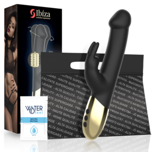 Ibiza Technology-Vibratore Rabbit Rotativo-Silicio, 10 velocità, USB