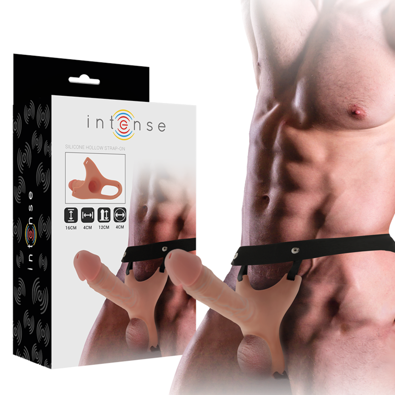 Intense For Him-Imbracatura Tubolare con Dildo in Silicone 16 X 3.5 cm 1 Intense For Him-Imbracatura Tubolare con Dildo in Silicone 16 X 3.5 cm · Anelli & Guaine per pene