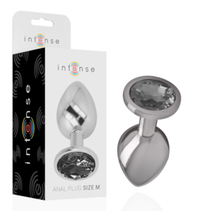 Intense-Plug anale in metallo con pietra decorativa 16 Intense-Plug anale in metallo con pietra decorativa