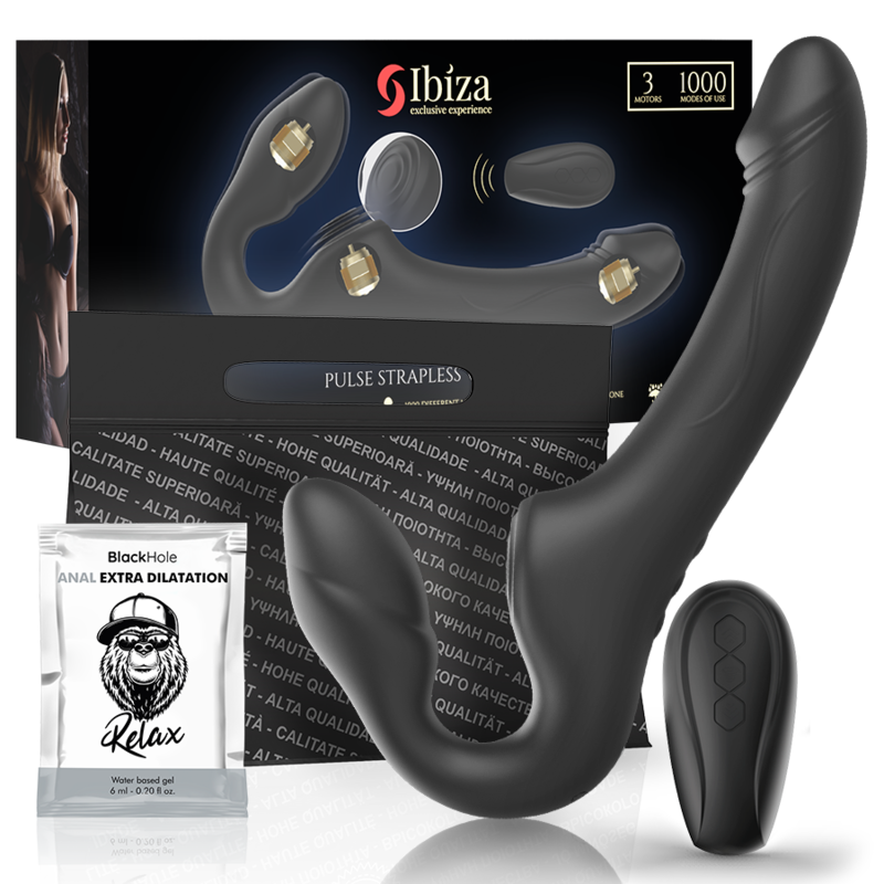 Ibiza Technology-Vibratore senza spalline con telecomando e · Strap-on & Imbracature