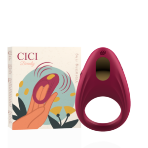Cici Beauty-Anello vibrante Premium in Silicone-7 velocità
