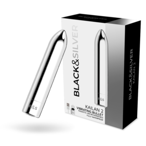 Black&silver-Kailan 2 Silver Vibrating Magnetic Bullet-Silicone — BLACK&SILVER · Vibratori (immagine 6)