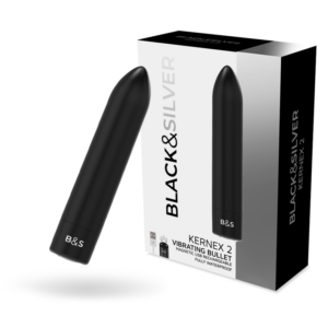 Black&silver-proiettile magnetico vibrante Kernex 2 Nero-Silicone — BLACK&SILVER · Vibratori (immagine 6)