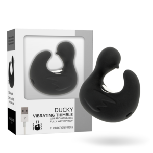 Black&silver-Duckymania Ditale Stimolante di Silicone — BLACK&SILVER · Vibratori (immagine 8)