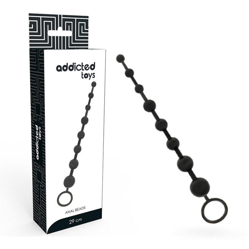 Addicted Toys-Perle Anali 29 cm Nero-TPR · Giocattoli anali (immagine 2)