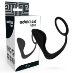 Addicted Toys-Dop Anal cu Inel Penian Negru-TPR · Accesorii BDSM (imaginea 5)