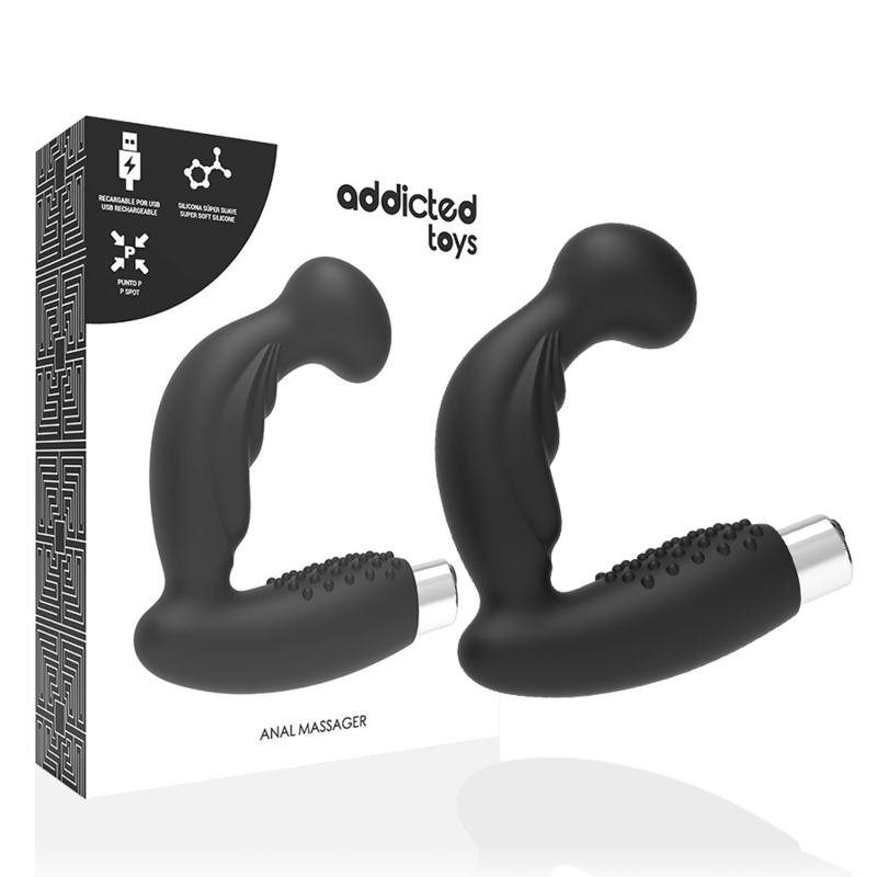 Addicted Toys-Vibratore Prostatico Ricaricabile Modello 3 · Giocattoli anali (immagine 3)