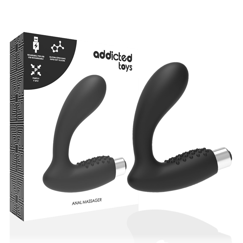Addicted Toys-Vibratore Prostatico Ricaricabile Modello 5 · Giocattoli anali (immagine 6)