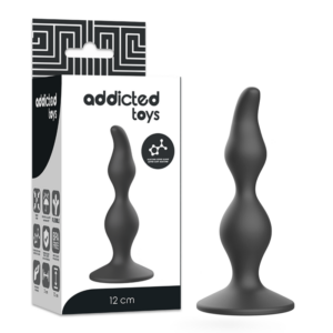 Addicted Toys-Plug anale Sessuale 12 cm Nero-Silicone · Accessori BDSM (imaginea 6)