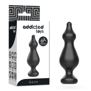 Addicted Toys-Plug anale 13.6 cm Nero-Silicone · Accessori BDSM (immagine 6)