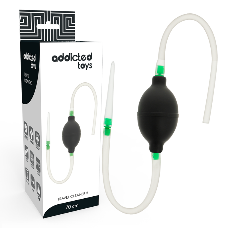 Addicted Toys-Set Clistere Nero-TPR · Giocattoli anali (immagine 4)
