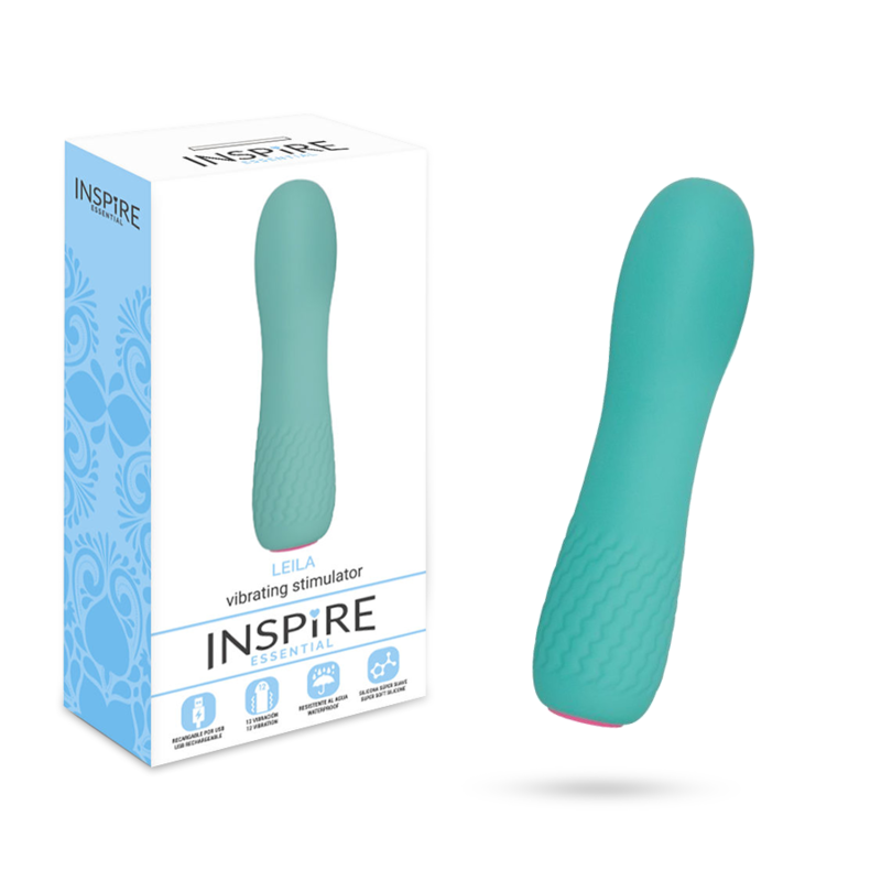 Inspire Essential-Leila Turchese-Silicone, 12 velocità, Ricaricabile 3 Inspire Essential-Leila Turchese-Silicone, 12 velocità, Ricaricabile · Vibratori (imaginea 3)