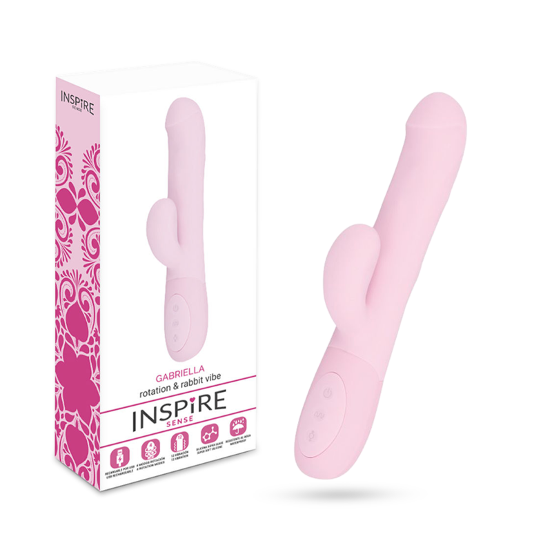 Inspire-Gabriella Pink Vibratore Rabbit Rotator · Vibratori (immagine 3)