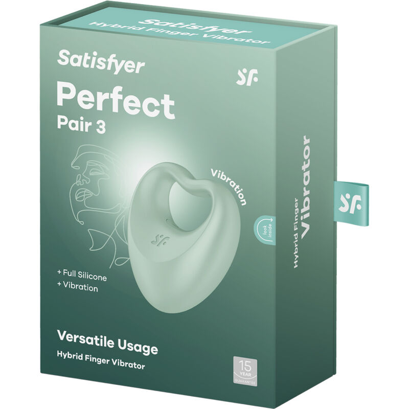 Satisfyer Vibrator-Perfect Pair 3 Verde-Silicone, 12 velocità · Anelli & Guaine per pene (immagine 2)