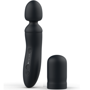 B Swish-Bthrilled Vibrator Wand Premium Black-Silicone