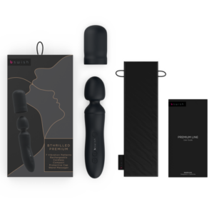B Swish-Bthrilled Vibrator Wand Premium Black-Silicone · Vibratori (imaginea 4)