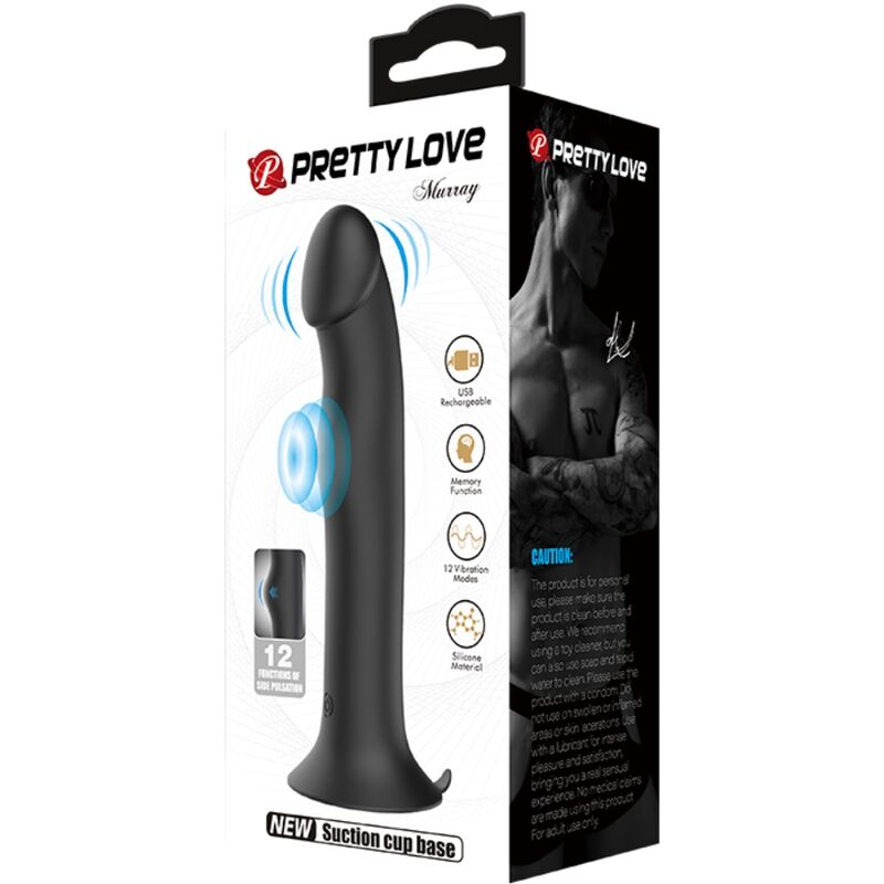 High Tech-Murray Black Vibratore Clitorideo e Ventosa-Silicone — PRETTY LOVE · Dildo & Stimolatori (immagine 7)