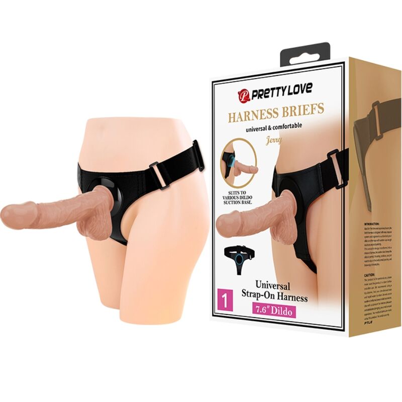 Harness Collection-Chilot-harness Universal cu Dildo Jerry 21.8 cm — PRETTY LOVE · Strapon & Harness (imaginea 10)