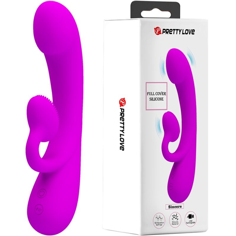 High Tech-Sincero Silicone Vibratore Clitorideo Con Suzione, Viola-10 — PRETTY LOVE · Vibratori (imaginea 9)