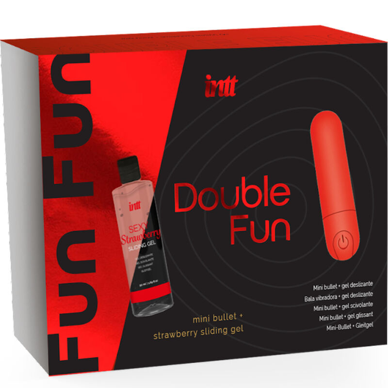 Intt Releases-Double Fun Kit con proiettile vibrante e gel da massaggio 1 Intt Releases-Double Fun Kit con proiettile vibrante e gel da massaggio · Dolciumi & Regali