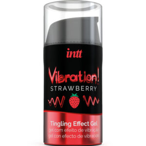 Intt Unisex Arousal Gel-Gel Stimolante Vibrante Liquido Fragole 15 ml