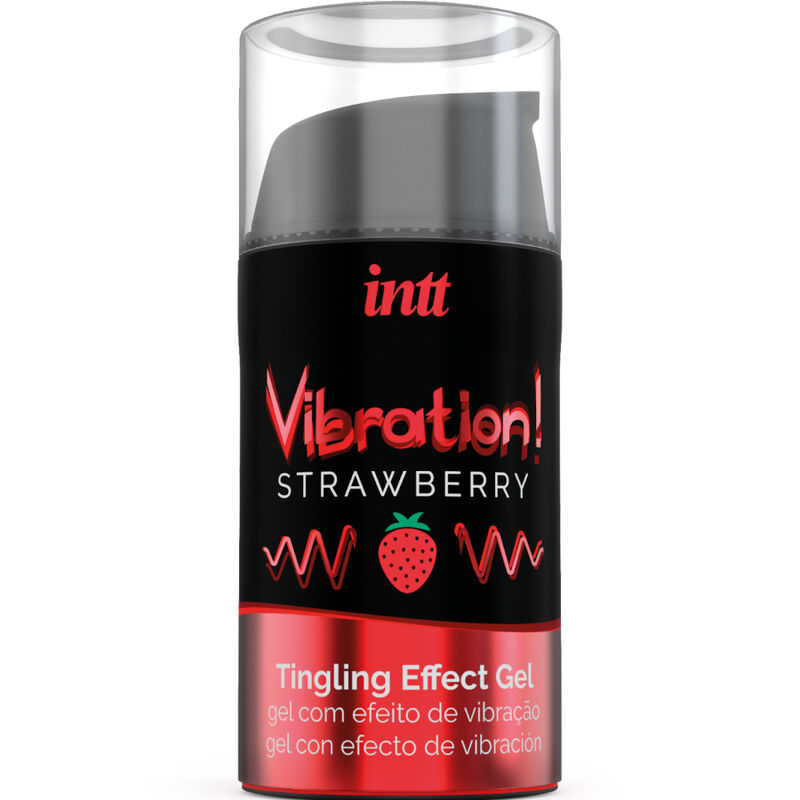 Intt Unisex Arousal Gel-Gel Stimolante Vibrante Liquido Fragole 15 ml
