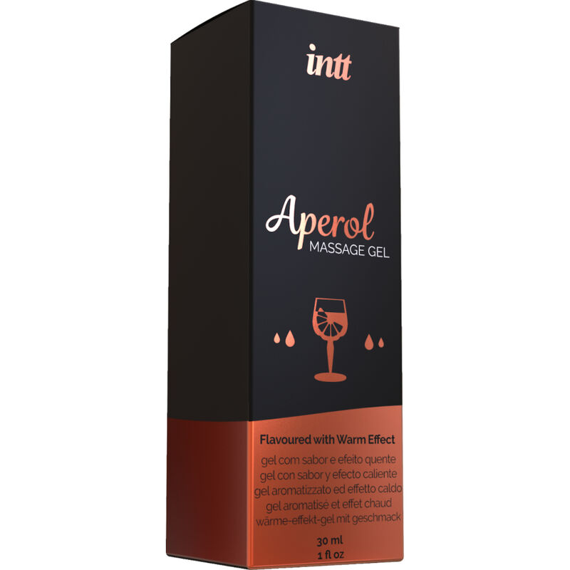 Intt Massage & Oral Sex-Gel Massaggio e Sesso Orale Aperol, Effetto · Massaggio erotico (immagine 2)