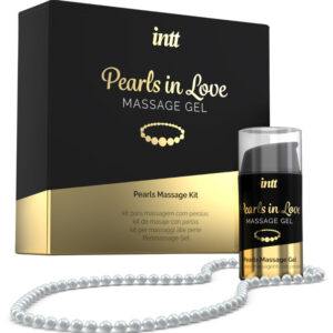 Intt Massage & Oral Sex-Perle d'amore con collana di perle e gel