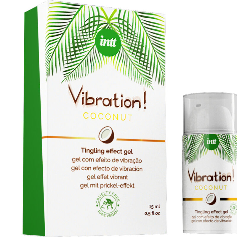 Intt Vegan Line-Gel Vibrante Stimolante Vegano con Aroma di Cocco · Afrodisiaci donna (immagine 2)
