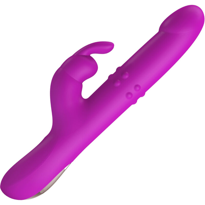 High Tech-Reese Vibratore Rabbit con Rotazione Viola-Silicone, 12 velocità 1 High Tech-Reese Vibratore Rabbit con Rotazione Viola-Silicone, 12 velocità — PRETTY LOVE · Vibratori