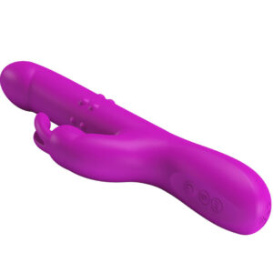 High Tech-Reese Vibratore Rabbit con Rotazione Viola-Silicone, 12 velocità — PRETTY LOVE · Vibratori (imaginea 10)