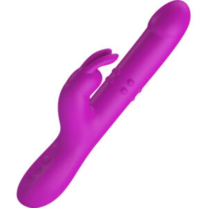 High Tech-Reese Vibratore Rabbit con Rotazione Viola-Silicone, 12 velocità — PRETTY LOVE · Vibratori (imaginea 9)