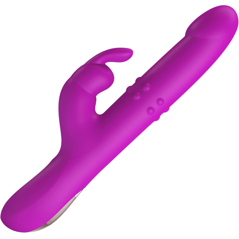 High Tech-Reese Vibratore Rabbit con Rotazione Viola-Silicone, 12 velocità — PRETTY LOVE · Vibratori (imaginea 8)