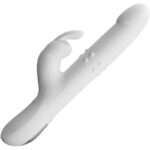 High Tech-Reese Vibratore con Rotazione Argento-Silicone, 12 velocità — PRETTY LOVE · Vibratori