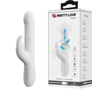 High Tech-Reese Vibratore con Rotazione Argento-Silicone, 12 velocità — PRETTY LOVE · Vibratori (imaginea 2)