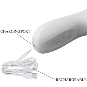 High Tech-Reese Vibratore con Rotazione Argento-Silicone, 12 velocità — PRETTY LOVE · Vibratori (imaginea 7)