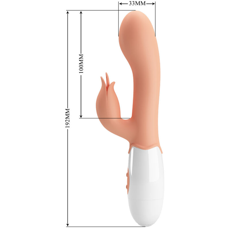 High Tech-Bloody Mary Vibratore con stimolatore del clitoride-TPR, 12 — PRETTY LOVE · Vibratori (imaginea 6)