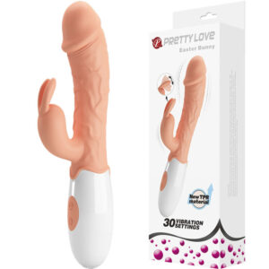 High Tech-Vibratore Coniglietto di Pasqua con Stimolatore-TPR, 12 velocità — PRETTY LOVE · Vibratori (immagine 2)