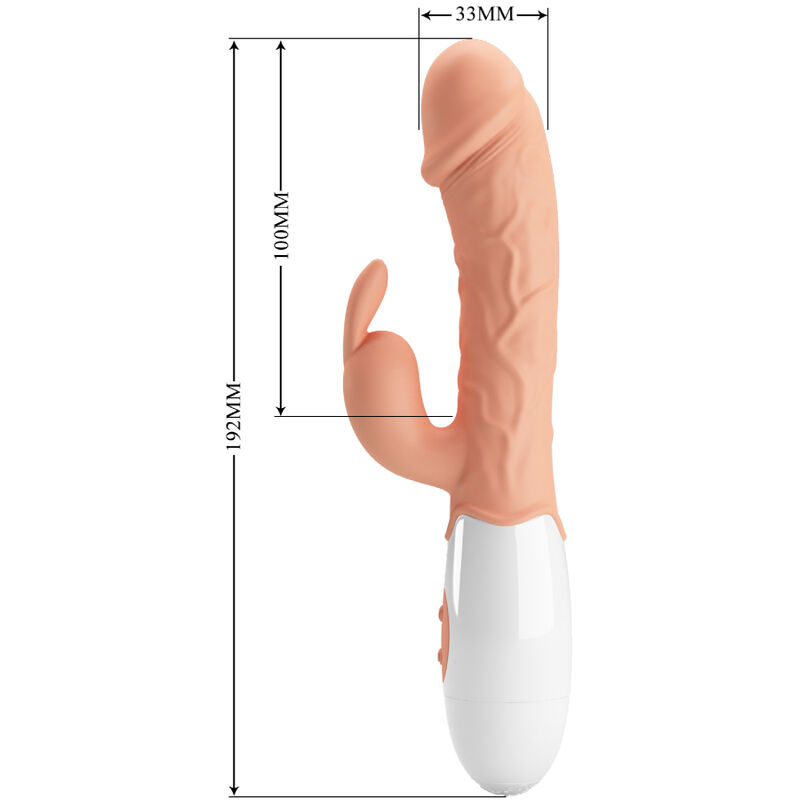 High Tech-Vibratore Coniglietto di Pasqua con Stimolatore-TPR, 12 velocità — PRETTY LOVE · Vibratori (immagine 7)