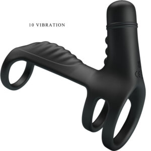 For Him-Guaina Estensione elastica in silicone morbido-10 velocità — PRETTY LOVE · Anelli & Guaine per pene (imaginea 6)