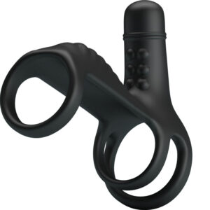 For Him-Guaina Estensione elastica in silicone morbido-10 velocità — PRETTY LOVE · Anelli & Guaine per pene (imaginea 4)