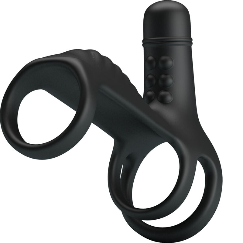 For Him-Guaina Estensione elastica in silicone morbido-10 velocità — PRETTY LOVE · Anelli & Guaine per pene (imaginea 4)