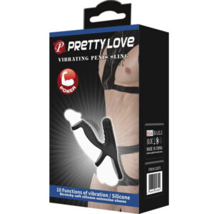 For Him-Guaina Estensione elastica in silicone morbido-10 velocità — PRETTY LOVE · Anelli & Guaine per pene (imaginea 2)