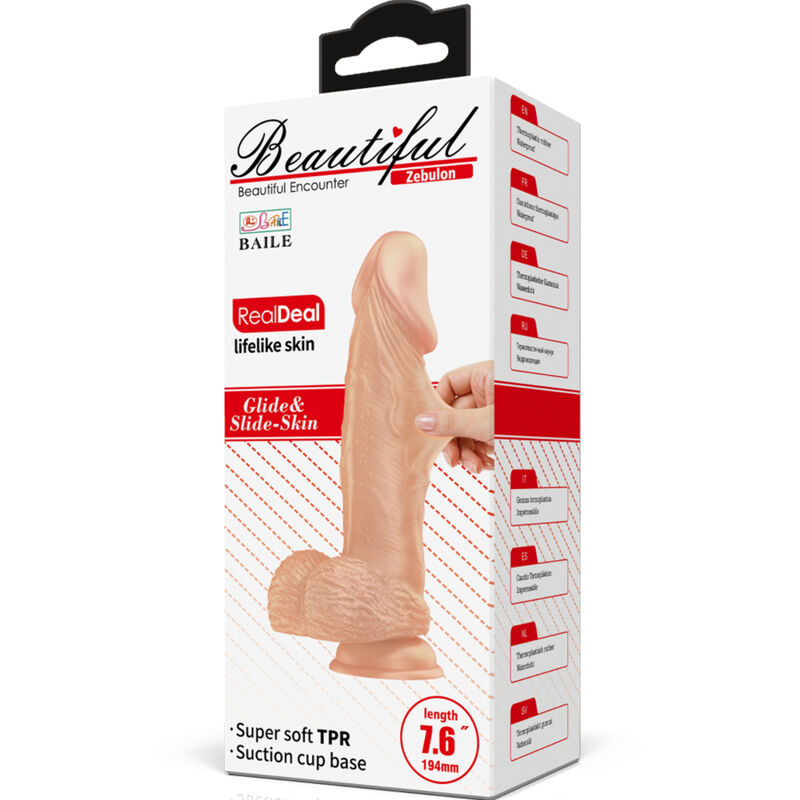 Baile Dildos-Beautiful Encounter Zebulon Dildo Realistico Flessibile · Dildo & Stimolatori (imaginea 7)