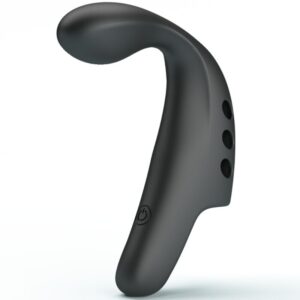 Fun Toys-Black Gorgon Vibrator Digitare, Nero-Silicone, 10 velocità