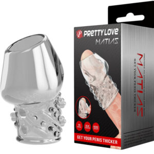 For Him-Matias Guaina Trasparente Addensatore per Pene-TPR — PRETTY LOVE · Anelli & Guaine per pene (immagine 9)