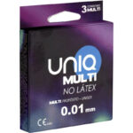 Uniq-Multi Prezervative fără Latex 3 Bucăți · Prezervative