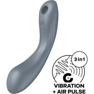 Satisfyer-Curva Trinity 1 Air Pulse Vibrazione, Silicone