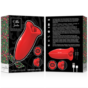 Mia-Sicilia Double Pleasure Clitoride Vibratore con Lingua, Doppia · Vibratori (immagine 6)